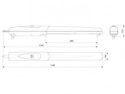 Привод для распашных ворот CAME AX5024